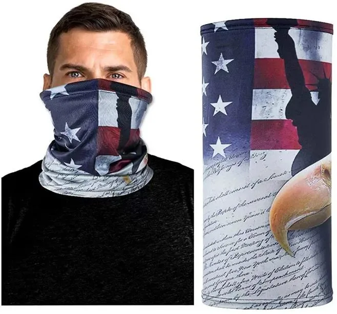 Customized Polyester Fashion Outdoor Multifunctional Country Flag Mask Neck Adjustable Tube Bandana Buffs