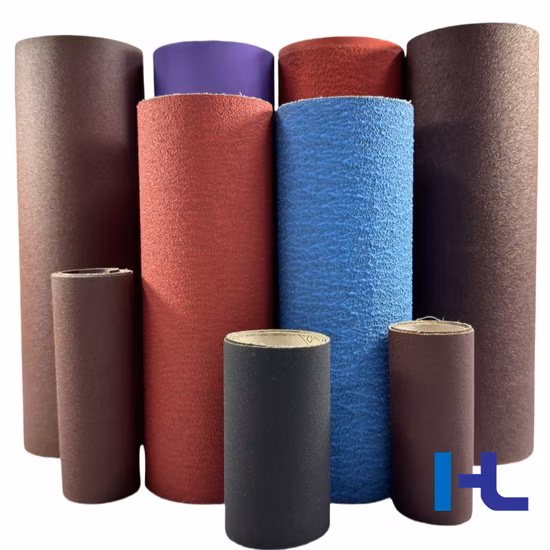 Yihong Herramientas de hardware Rollo gigante recubierto de aluminio de circonio Rollo de tela abrasiva para fabricación de ruedas de aletas de disco de aletas