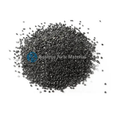 9,0 Grano de carburo de silicio negro de grado abrasivo de alta dureza 98% Sic para pulido y pulido